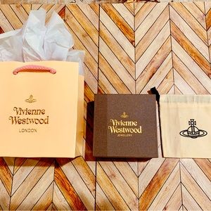 Vivienne Westwood Jewelry Packaging. BOX DUST BAG & MINI SHOPPING BAG